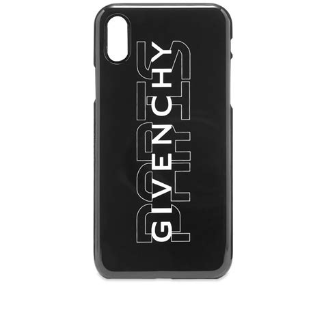 Givenchy: Black Logo iPhone XS/X Case 